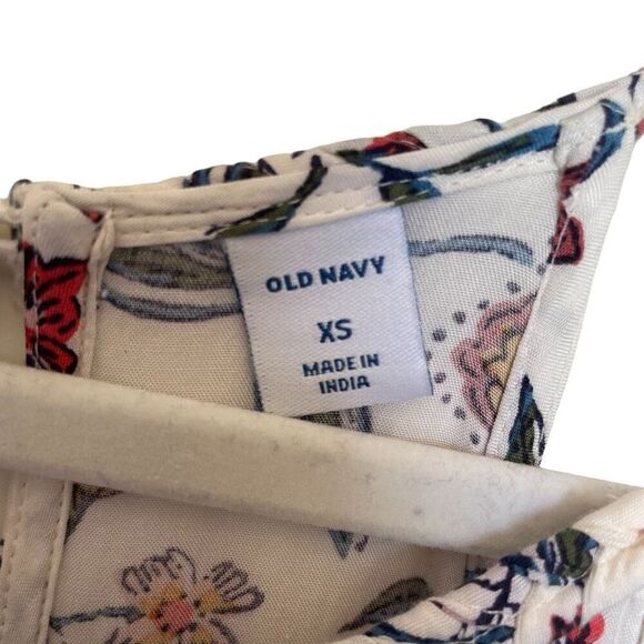 Old Navy Floral Long Maxi Strappy Summer Tank Dress Women’s Size XS 0 2 - Picture 2 of 5